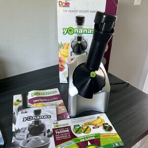 Yonanas Classic Frozen Dessert Maker- 3.22 lbs Black EUC